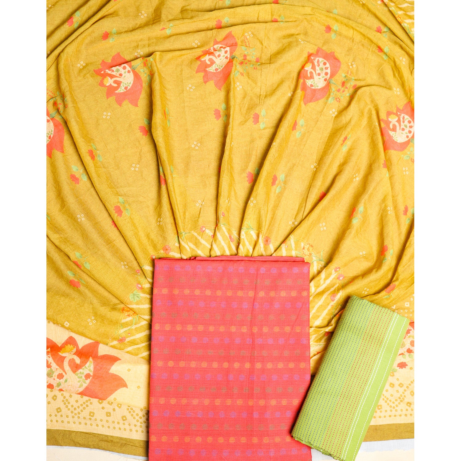 PURE COTTON HANDLOOM SUIT SET