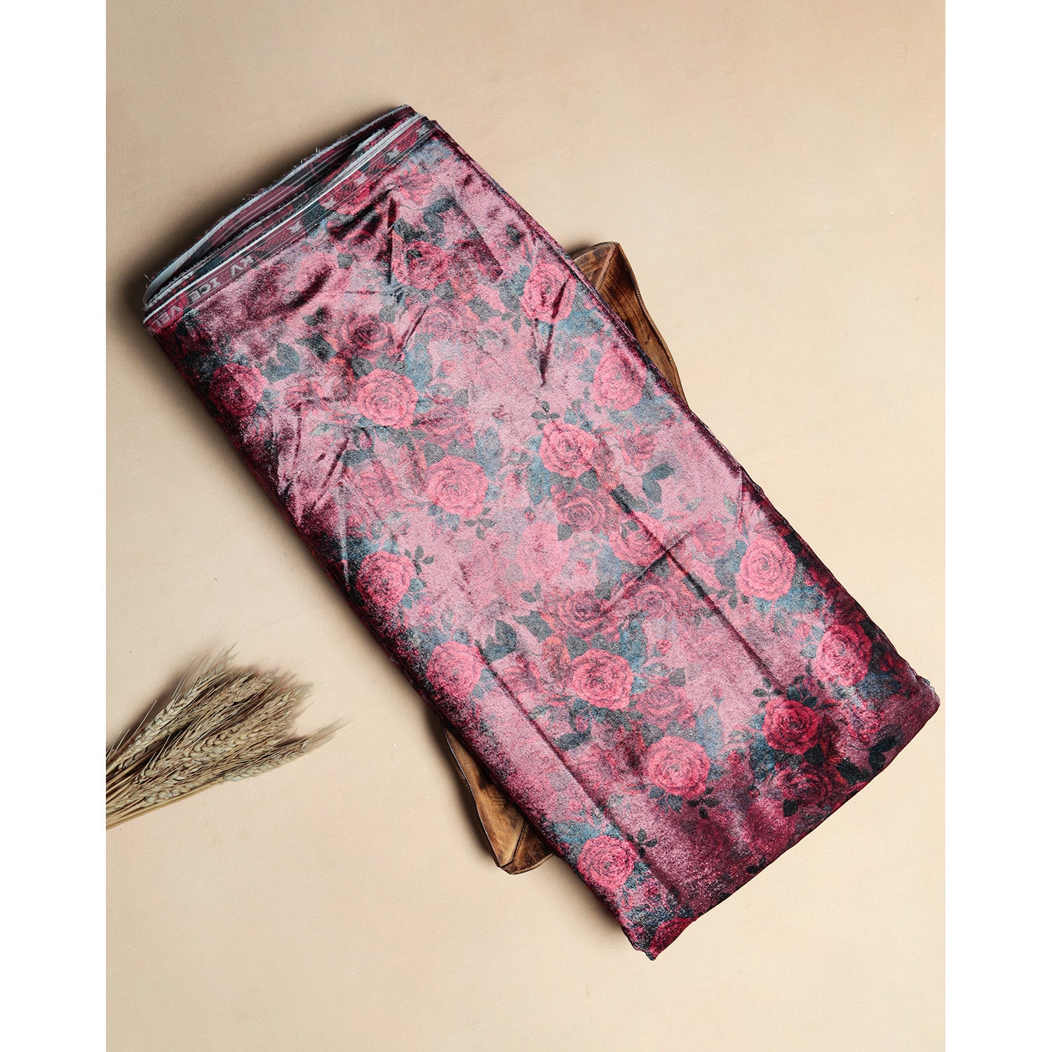 MEHFIL-E-RANG - VELVET DIGITAL PRINTED FABRIC