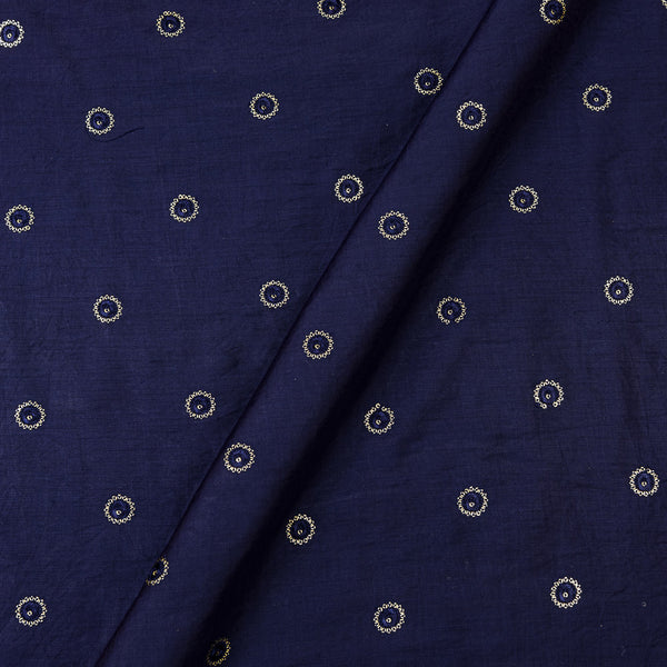 Sequins Butti Embroidered Navy Blue Colour Dolla Feel 45 Inches Width Fabric