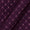 Silk Feel Thread Checks with Tikki Embroidered Wine Colour 43 Inches Width Fabric