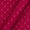 Silk Feel Thread Checks with Tikki Embroidered Crimson Colour 43 Inches Width Fabric