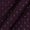 Silk Feel Thread Checks with Tikki Embroidered Plum Colour 42 Inches Width Fabric