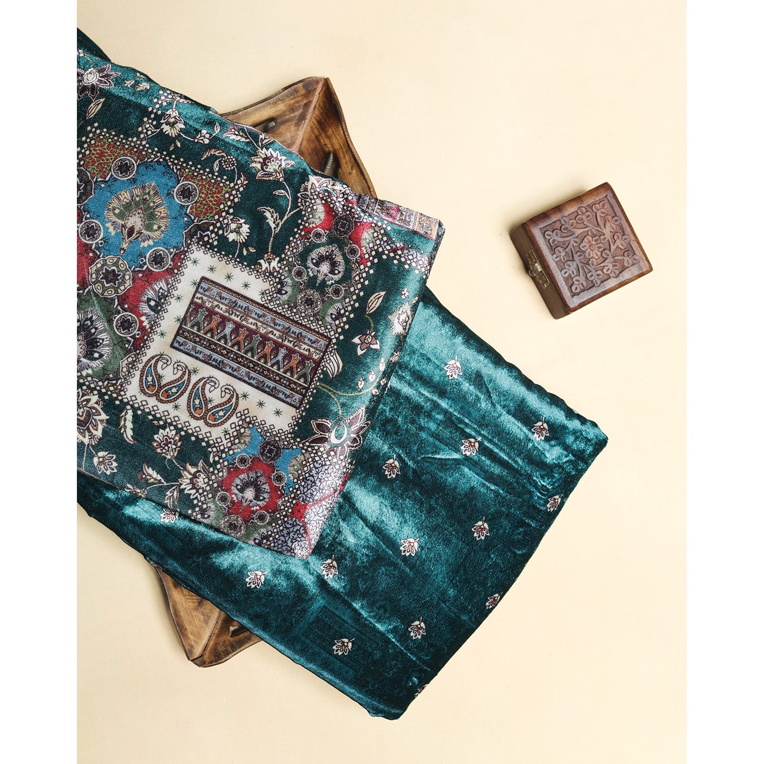 MEHFIL-E-RANG - VELVET DIGITAL PRINTED MIX & MATCH