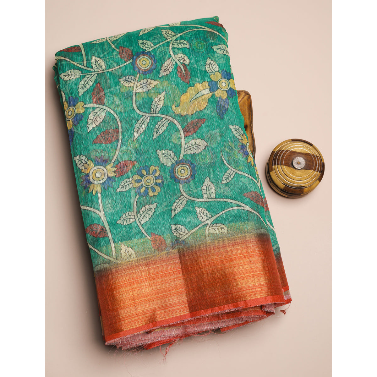 SEMI TUSSAR PRINTED FABRIC