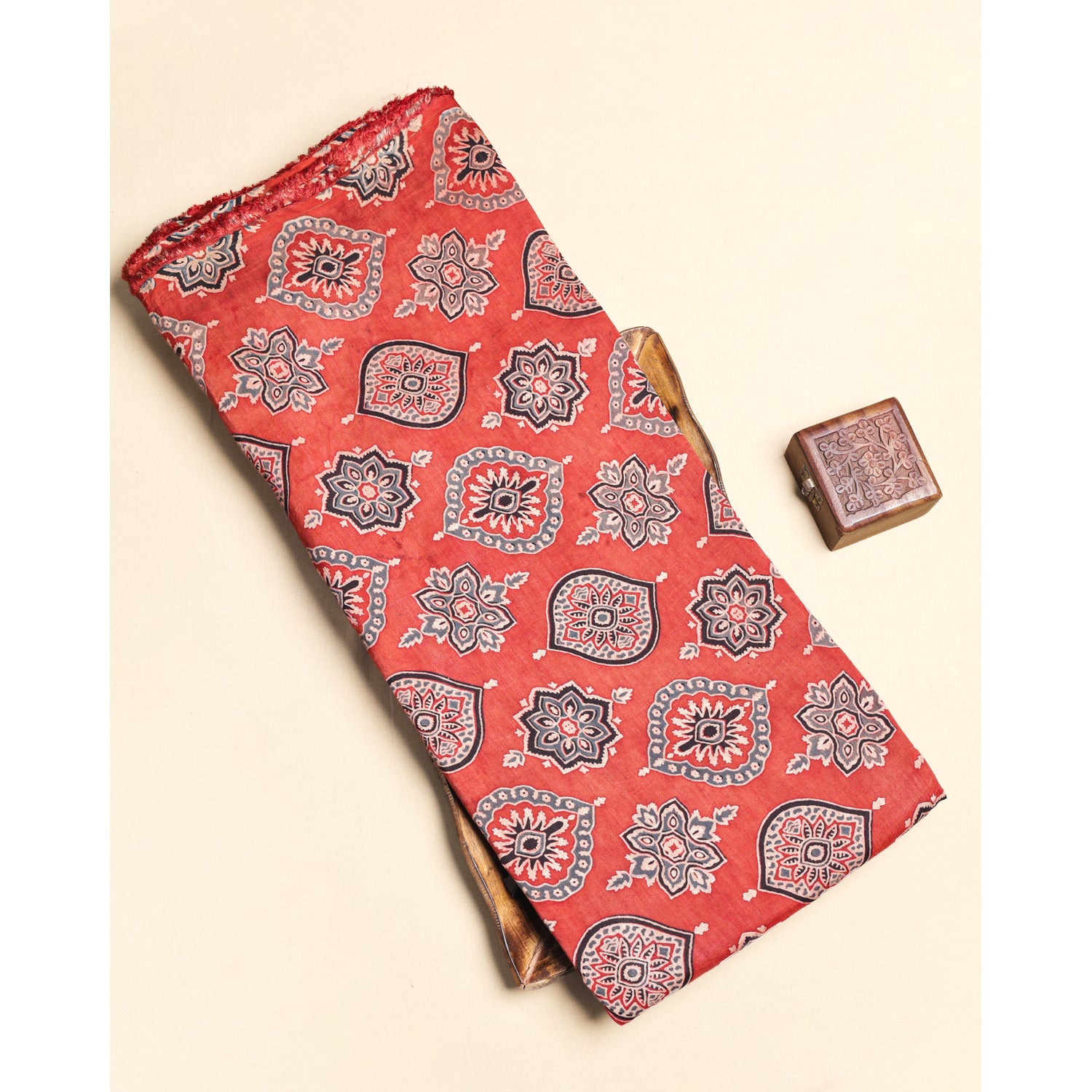 COTTON AJRAKH PRINTED FABRIC