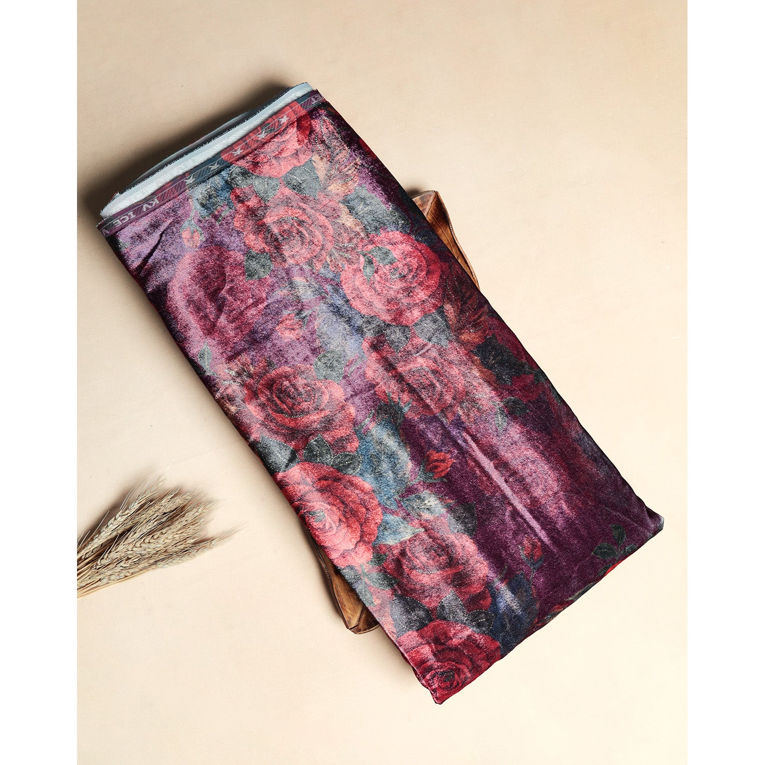 MEHFIL-E-RANG - VELVET DIGITAL PRINTED FABRIC