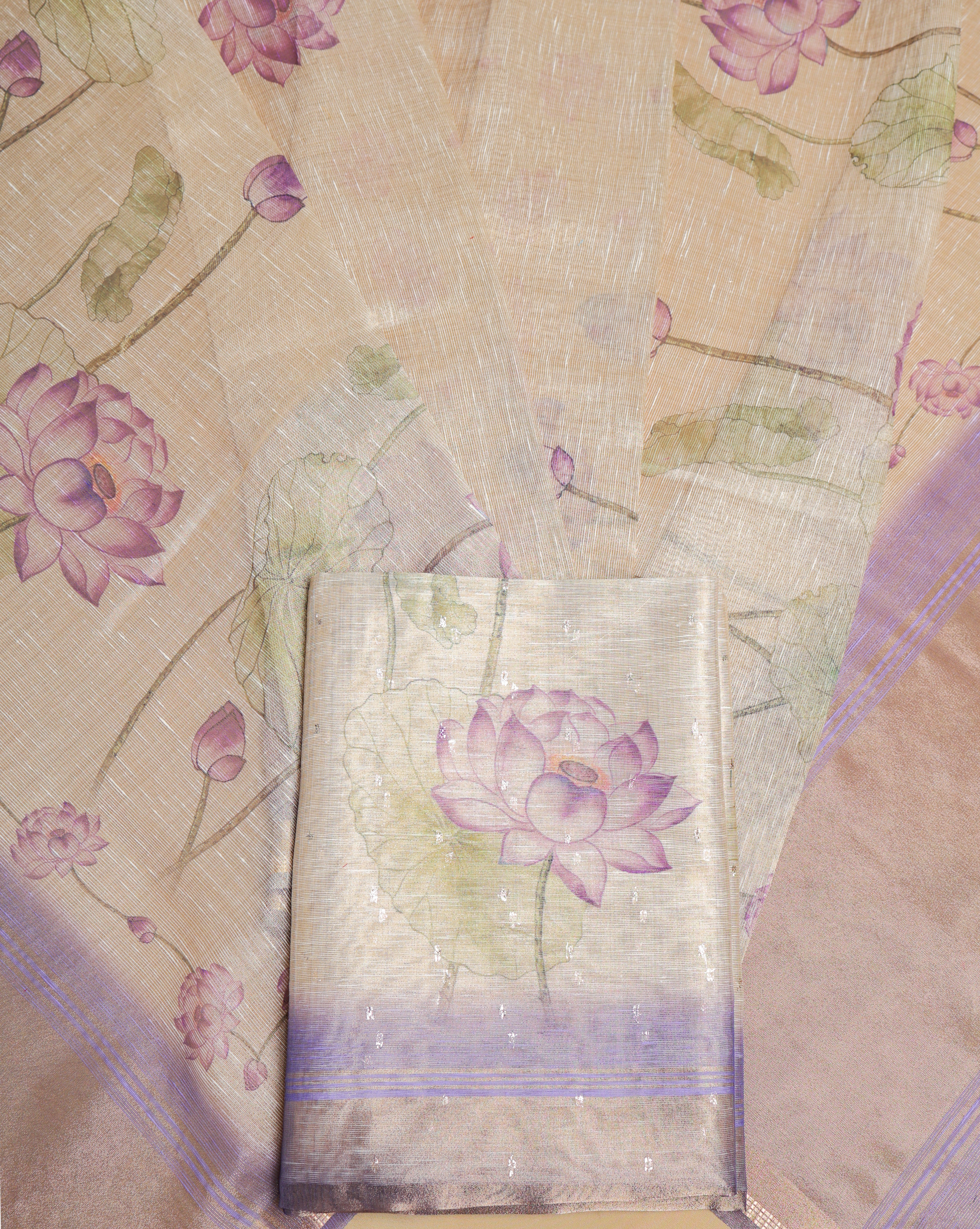 TEHZEEB - TISSUE SILK PRINTED 2 PIECE SET