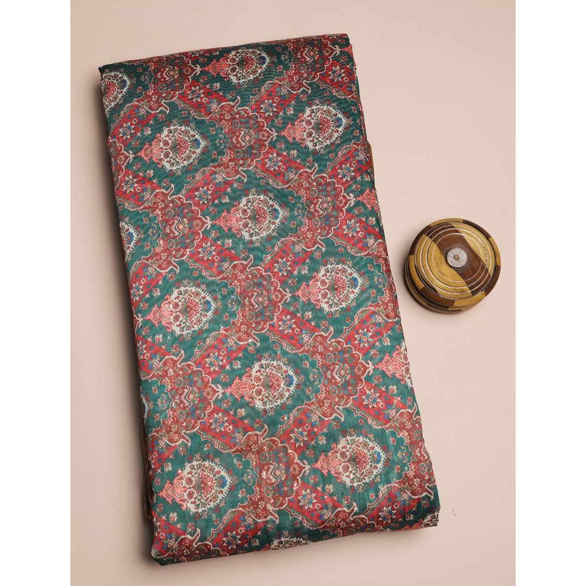 SEMI SILK PRINTED FABRIC