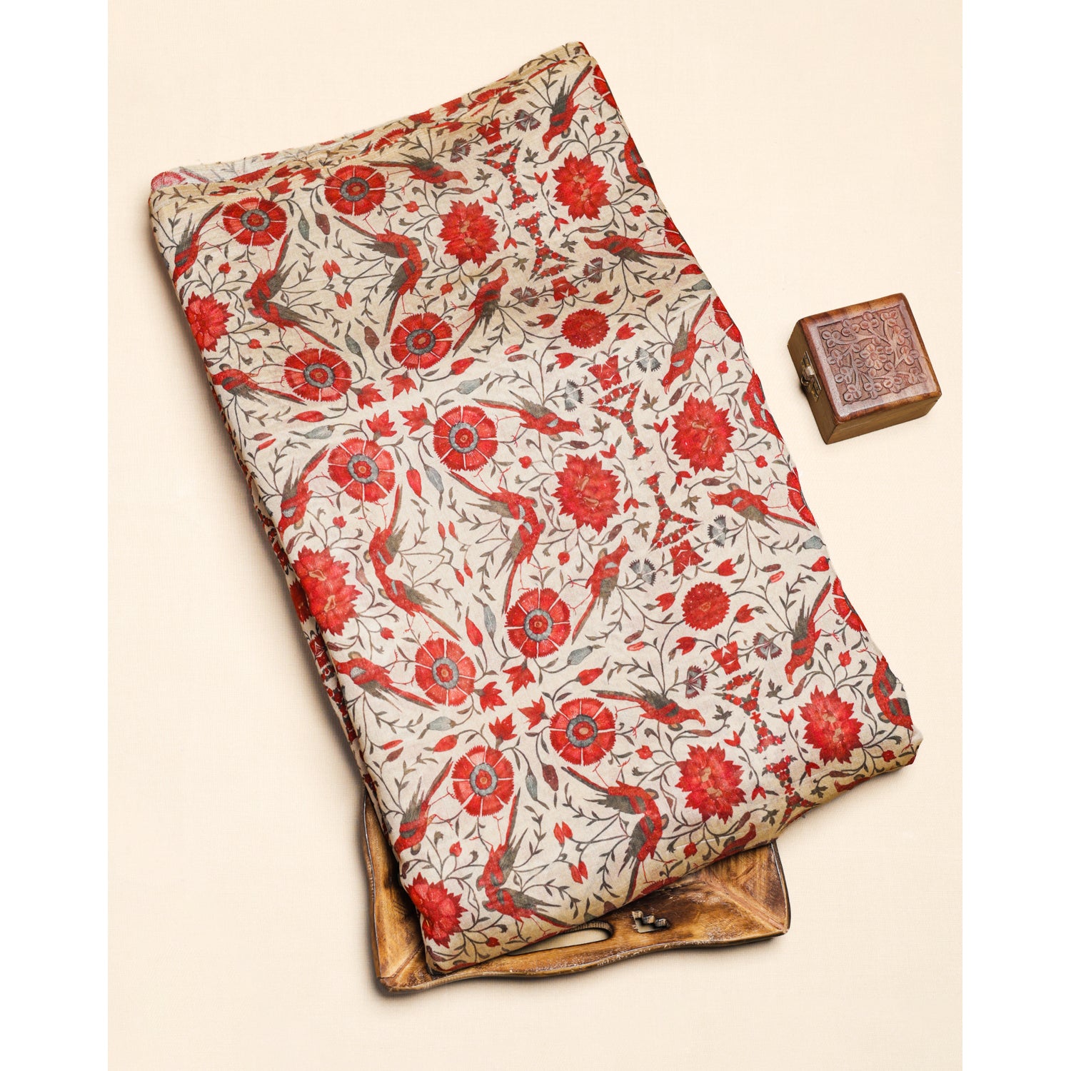 MOGRA CHANDERI PRINTED FABRIC