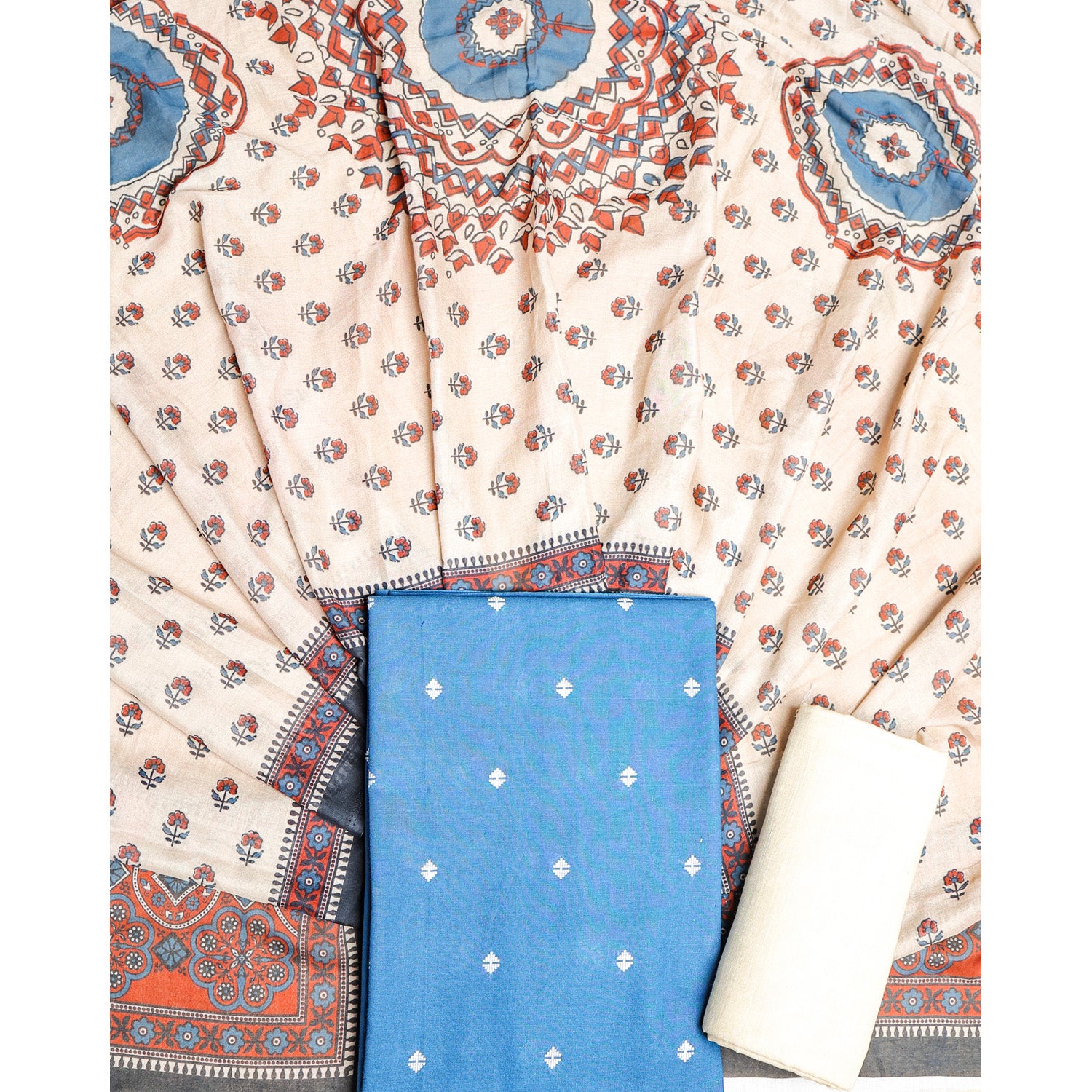 PURE COTTON HANDLOOM SUIT SET