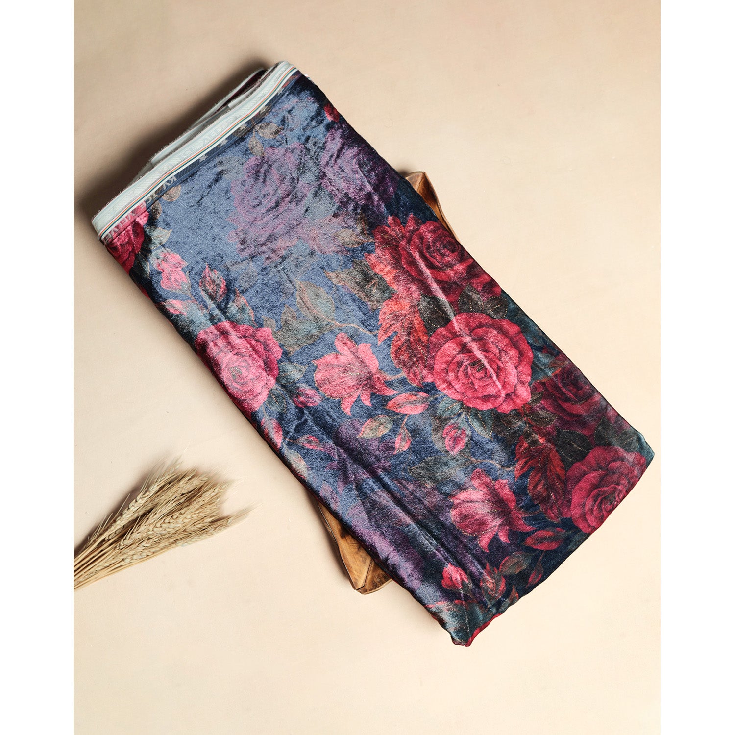 MEHFIL-E-RANG - VELVET DIGITAL PRINTED FABRIC