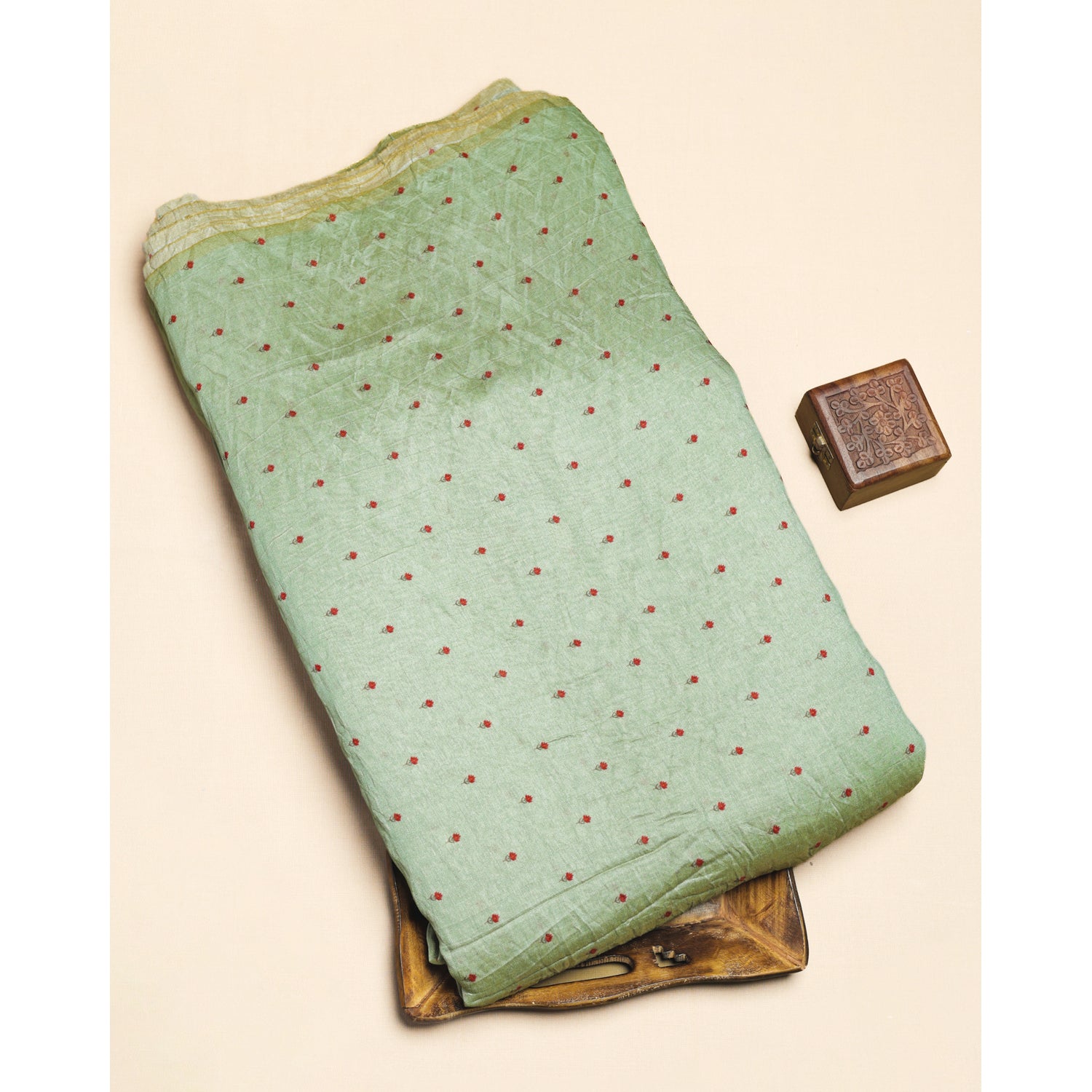 MOGRA CHANDERI PRINTED FABRIC