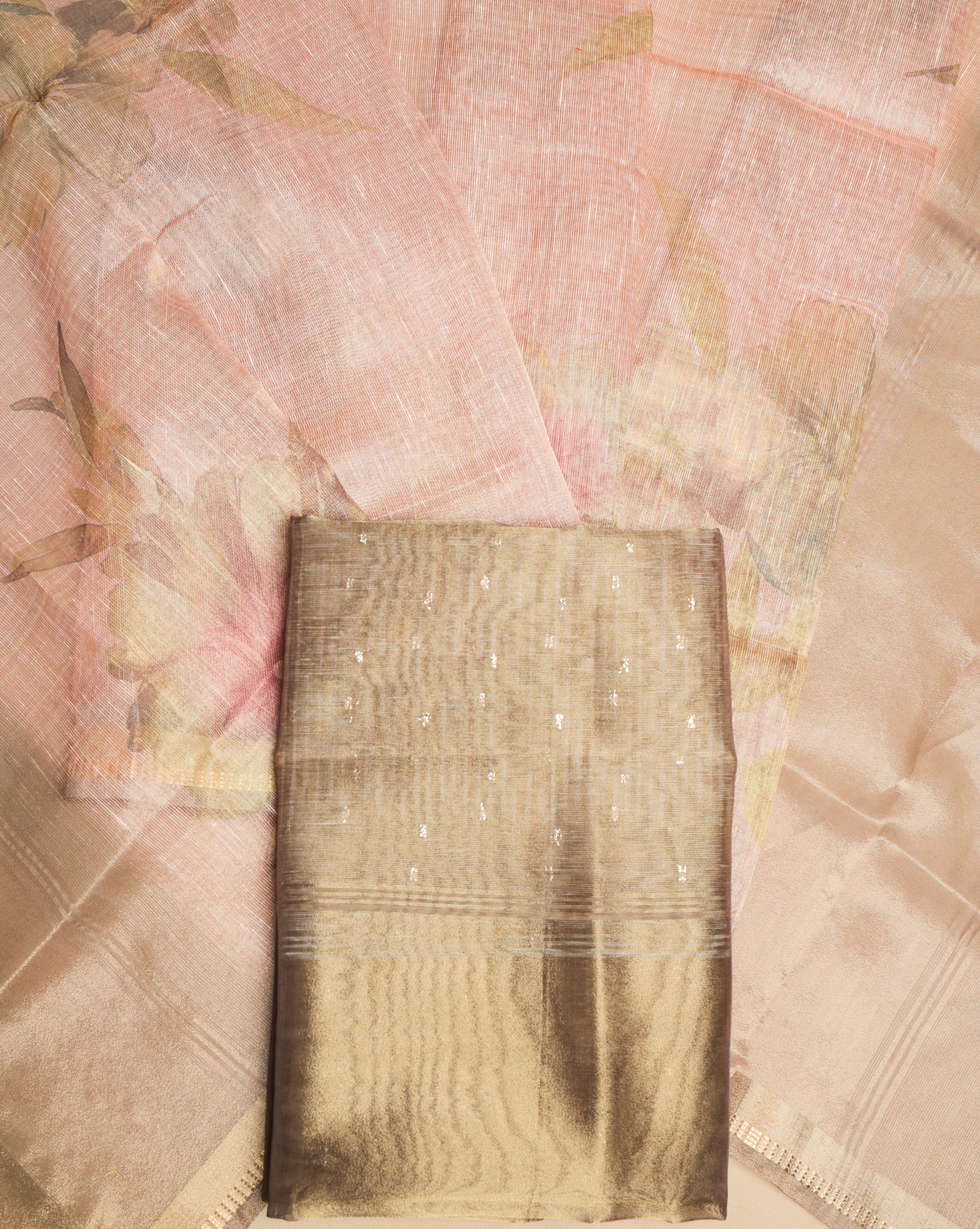 TEHZEEB - TISSUE SILK PRINTED 2 PIECE SET