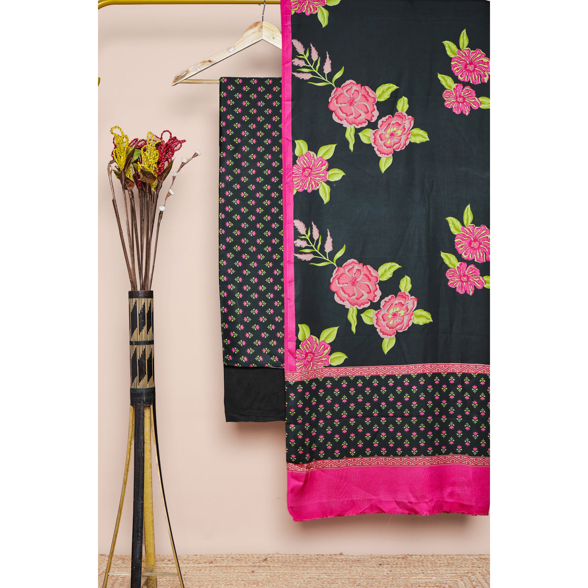 MODAL SILK PRINTED SUIT SET