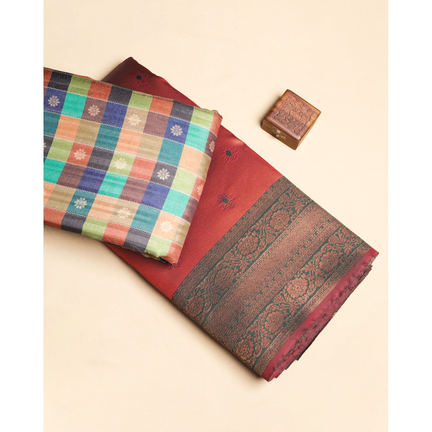 SEMI TUSSAR WITH SEMI SILK MIX & MATCH