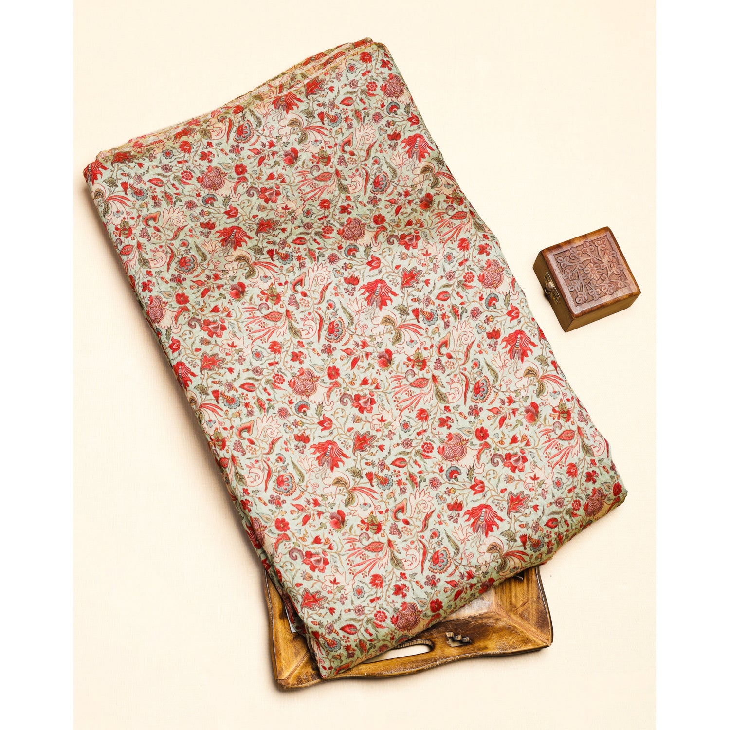 MOGRA CHANDERI PRINTED FABRIC