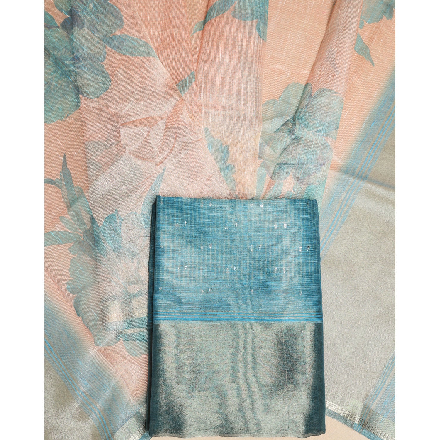 TEHZEEB - TISSUE SILK PRINTED 2 PIECE SET