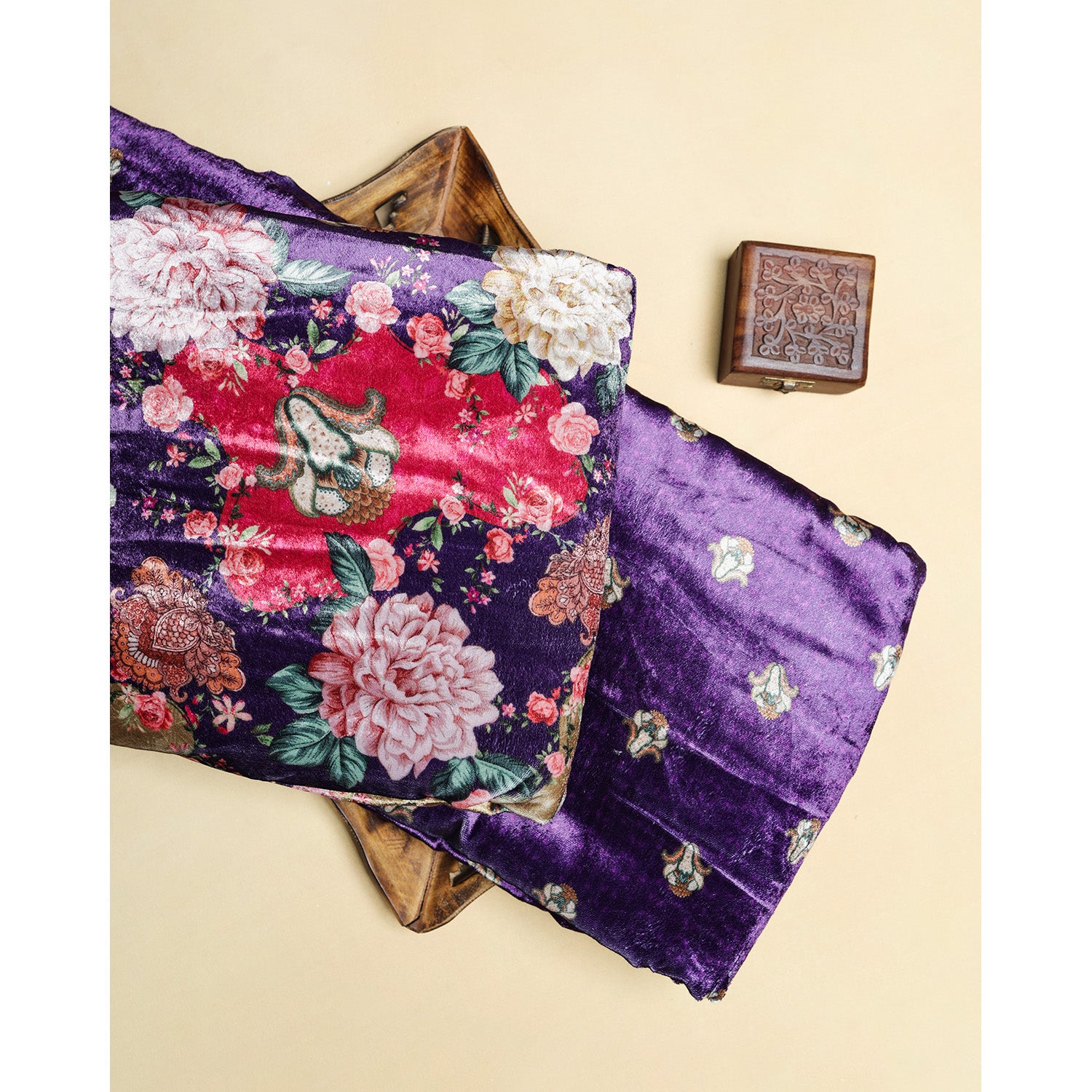 MEHFIL-E-RANG - VELVET DIGITAL PRINTED MIX & MATCH