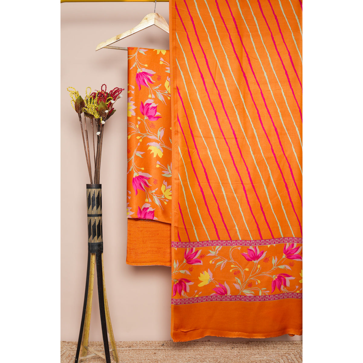 MODAL SILK PRINTED SUIT SET
