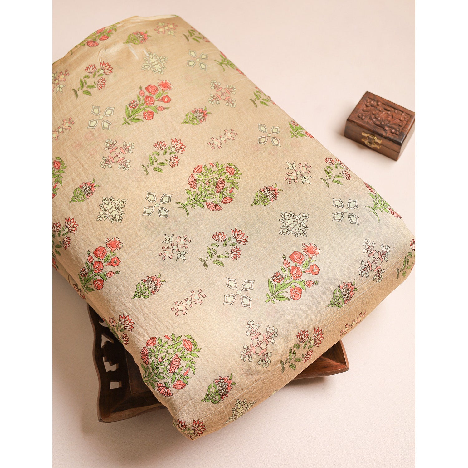 GULBAHAAR - PURE MOGRA CHANDERI SILK FABRIC