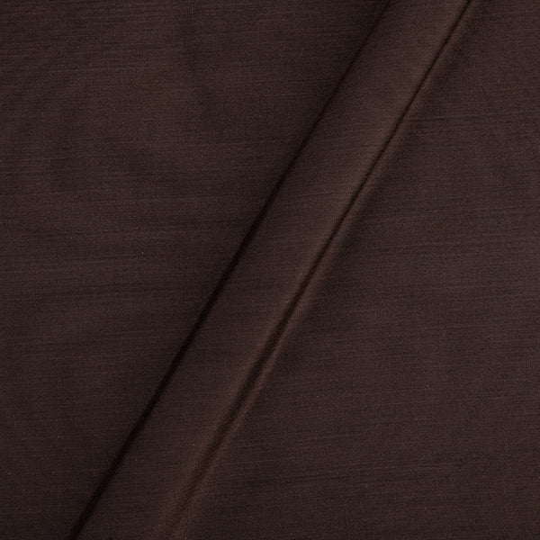 Spun Cotton (Banarasi PS Cotton Silk) Coffee Colour Fabric - Dry Clean Only cut of 0.80 Meter