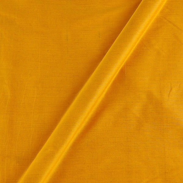 Buy Spun Cotton (Banarasi PS Cotton Silk) Golden Yellow Colour Fabric - Dry Clean Only Online 4000FP