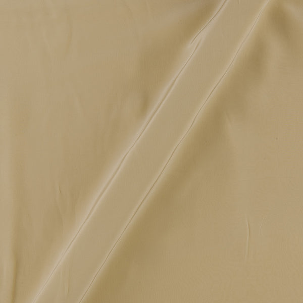 Crepe Silk Feel Beige Colour Plain Dyed 47 Inches Width Fabric