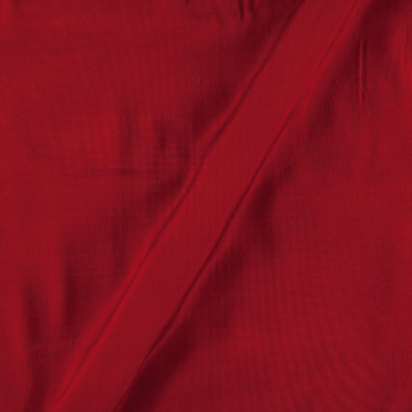 Chinnon Chiffon Red Colour Plain Dyed 42 Inches Width Fabric