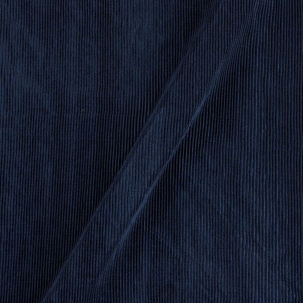 Buy Midnight Blue Colour Imported Satin Pleated Fabric Material 4012M Online