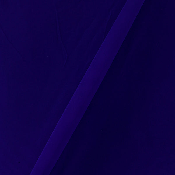 Georgette Violet Blue Colour Plain Dyed Poly Fabric Ideal For Dupatta Online 4016AM