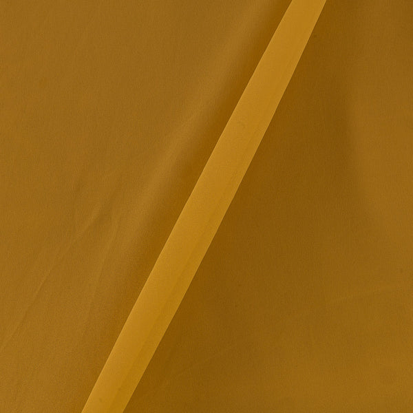 Georgette Mustard Colour Plain Dyed Poly Fabric Ideal For Dupatta Online 4016AN2
