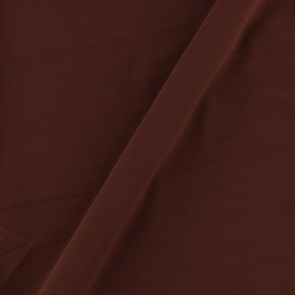 Georgette Brown Colour Plain Dyed Poly Fabric Ideal For Dupatta Online 4016AQ