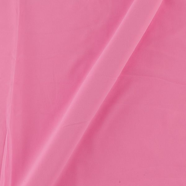 Georgette Pink Colour Plain Dyed Poly Fabric Ideal For Dupatta Online 4016BB