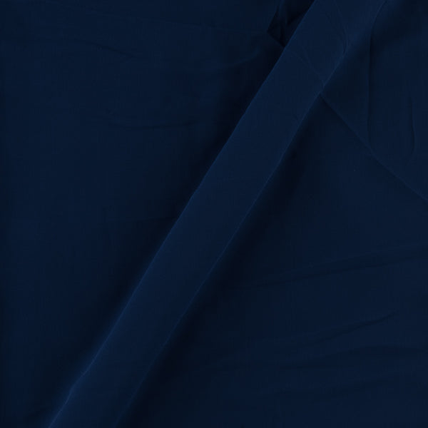 Georgette Deep Blue Colour Plain Dyed Poly Fabric Ideal For Dupatta Online 4016BD