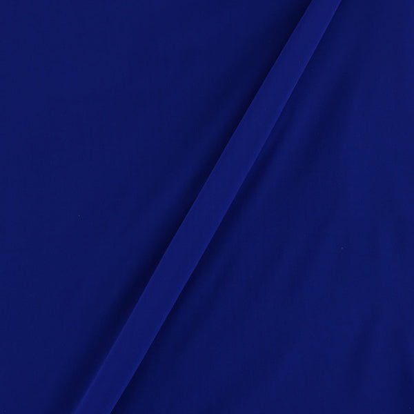 Buy Georgette Royal Blue  Colour Plain Dyed Poly Fabric Ideal For Dupatta Online 4016K
