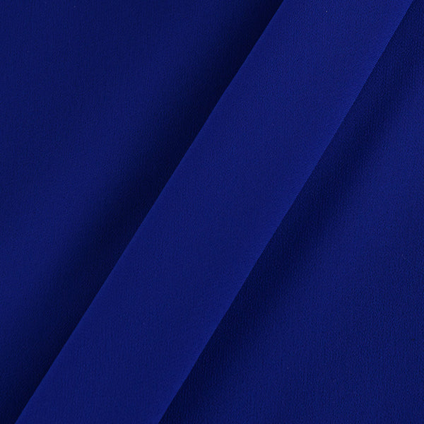 Buy Georgette Royal Blue Colour Plain Dyed Poly Fabric Ideal For Dupatta  Online 4016K - SourceItRight