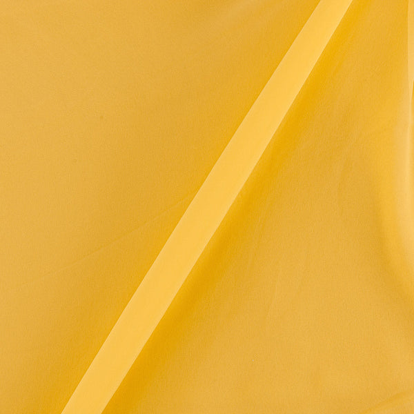 Buy Georgette Banana Yellow Colour Plain Dyed Poly Fabric Ideal For Dupatta Online 4016Y