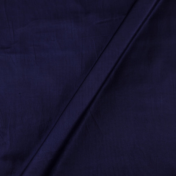 Buy Mashru Gaji Midnight Blue Colour Dyed Fabric online 4072A
