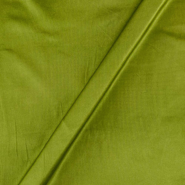Mashru Gaji Acid Lime Green Colour Dyed Fabric