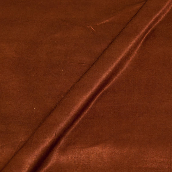 Mashru Gaji Rust Brown Colour 45 Inches Width Dyed Fabric