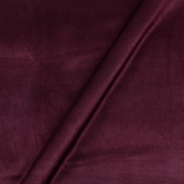 Mashru Gaji Burgundy Colour 45 Inches Width Dyed Fabric