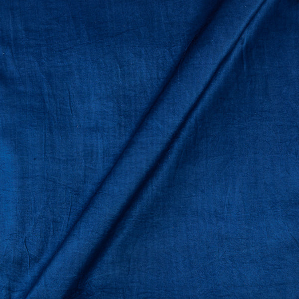 Mashru Gaji Deep Blue Colour 45 Inches Width Dyed Fabric