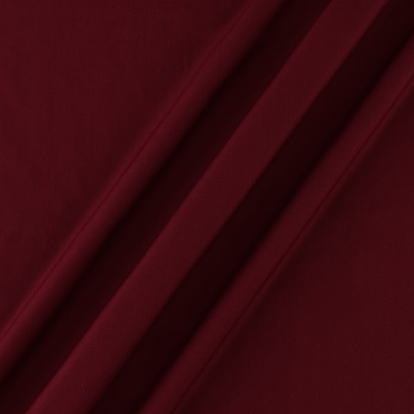 Rayon Maroon Colour Plain Dyed 43 Inches Width Fabric