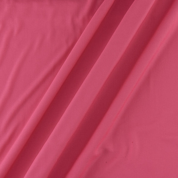 Rayon Carrot Pink Colour Plain Dyed Fabric Online 4077BU