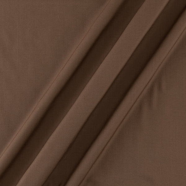 Rayon Dark Beige Colour 43 Inches Width Plain Dyed Fabric