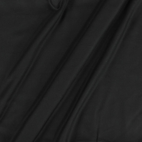 Rayon Black Colour Plain Dyed Fabric 4077G Online