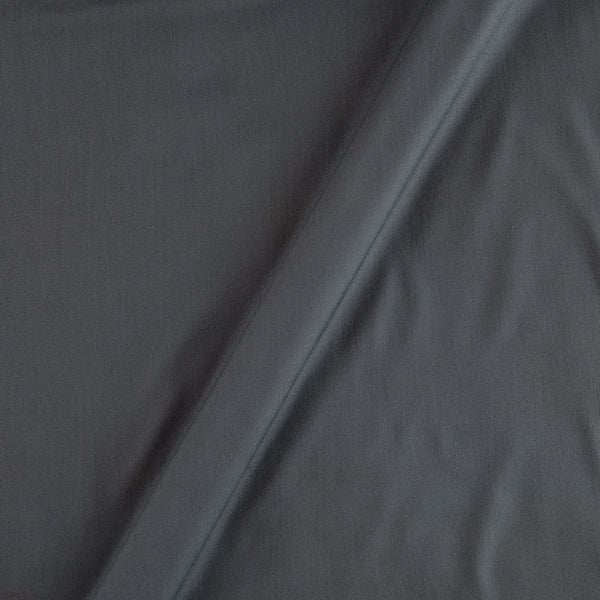 Rayon Steel Grey Colour Plain Dyed 43 Inches Width Fabric
