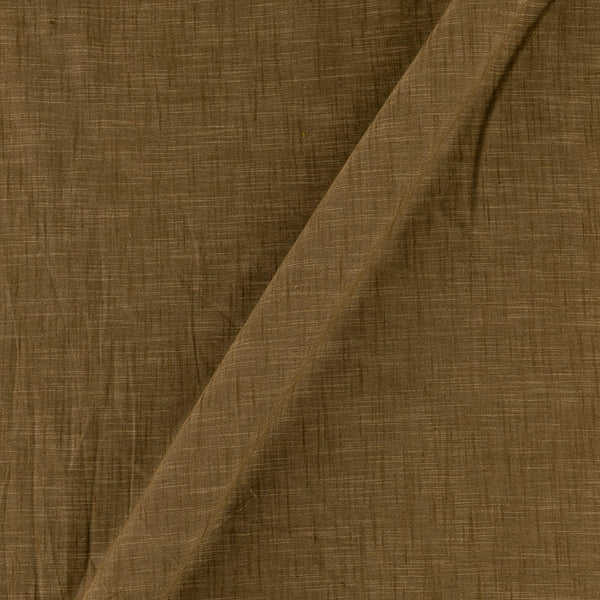 Slub Cotton Beige Brown Colour Fabric Online 4090AF