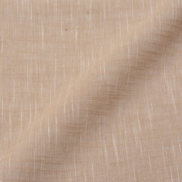 Slub Cotton Cream Beige Colour 43 Inches Width Fabric Pre Cut Of 2 Meter