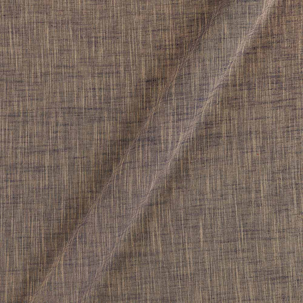 Slub Cotton Beige X Midnight Blue Cross Tone 43 Inches Width Fabric Cut Of 0.90 Meter
